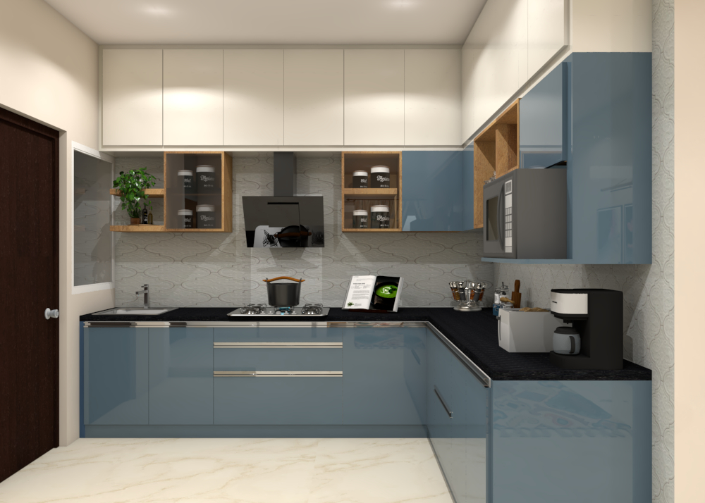 L-Shaped Modular Kitchen